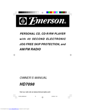 Emerson HD7098 Owner's Manual