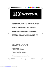 Emerson HD8150BL Owner's Manual