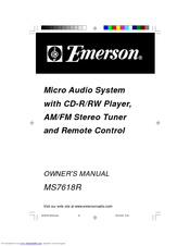 Emerson MS7618R Owner's Manual