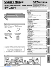 Emerson EWD2204 Owner's Manual