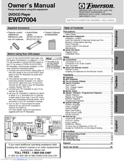 Emerson EWD7004 Owner's Manual