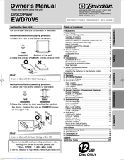 Emerson EWD70V5 Owner's Manual