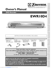 Emerson EWR10D4 Owner's Manual