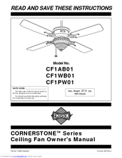 Emerson CORNERSTONE CF1WB01 Owner's Manual