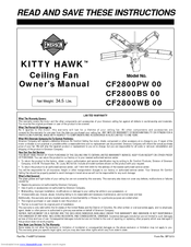 Emerson KITTY HAWK CF2800PW 00 Owner's Manual