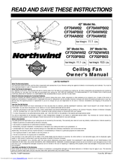 Emerson Northwind CF703WW02 Owner's Manual