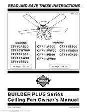 Emerson BUILDER PLUS CF710AB00 Owner's Manual