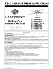 Emerson HEARTWICK CF942BS00 Owner's Manual