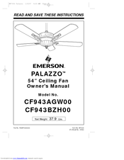 Emerson PALAZZO CF943AGW00 Owner's Manual