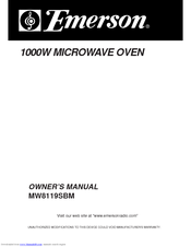 Emerson MW8119SBM Owner's Manual