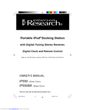 Emerson Research iP550 Owner's Manual