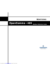 Emerson Liebert OpenComms-485 Reference Manual
