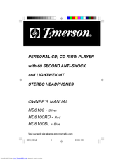 Emerson HD8100 Owner's Manual