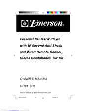 Emerson HD9116 Owner's Manual