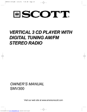 Scott SMV300 Owner's Manual