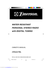 Emerson HR2227BL Owner's Manual