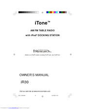Emerson Research iTone iR30 Owner's Manual