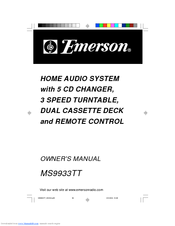 Emerson MS9933TT Owner's Manual