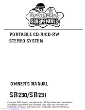 Emerson SpongeBob SquarePants SB231 Owner's Manual
