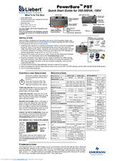 Emerson PowerSure 350-500VA Quick Start Manual