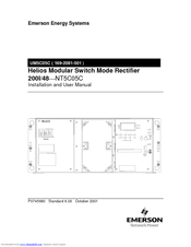 Emerson 200I/48-NT5C05C Installation And User Manual