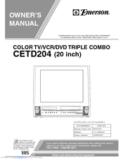 Emerson CETD204 Owner's Manual