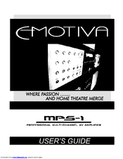 Emotiva MPS-1 User Manual