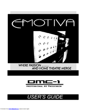 Emotiva DMC-1 User Manual