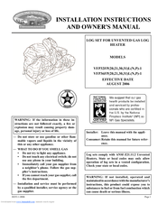 White Mountain Hearth VFP36FP20LN-1 Installation Instructions And Owner's Manual