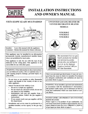 Empire Comfort Systems VFSUR30-2 Installation Instructions And Owner's Manual