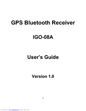 Emprex GPS Bluetooth Receiver IGO-08A User Manual