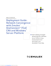 Emulex ONECONNECT OCE10102-F Deployment Manual
