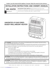 Mr. Heater HeatStar MHVFB10LP Installation Instructions And Owner's Manual