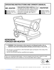 Enerco MR. HEATER MH125KT Manuals | ManualsLib