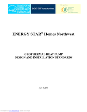 Energy Star Homes Northwest Design And Installation Manual