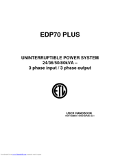 Chloride EDP70 PLUS User Handbook Manual