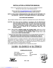 England's Stove Works 18-MH Installation And Operation Manual