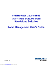 Enterasys SmartSwitch 2200 Series User Manual