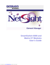 Enterasys NetSight Element Manager User Manual