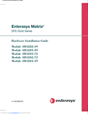 Enterasys Enterasys Gold Distributed Forwarding Engine 4H4202-72 Hardware Installation Manual