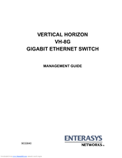 Enterasys Vertical Horizon VH-8G Management Manual