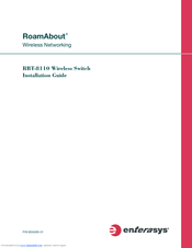 Enterasys RoamAbout RBT-8110 Installation Manual
