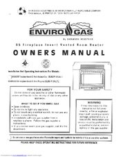 Enviro . EG.95.FPI.BV.LPG Owner's Manual