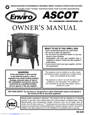 Enviro Ascot 50-029 Owner's Manual