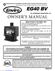 Enviro EG40-071 Owner's Manual