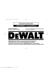 DeWalt DS500 Instruction Manual