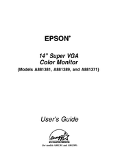 Epson A881389 User Manual
