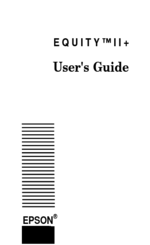 Epson EQUITY II+ User Manual