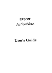 Epson ActionNote 4000 User Manual