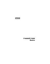 Epson Multimedia Photo Viewer P-6000 Basics Manual